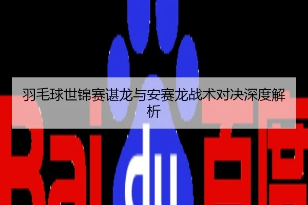 羽毛球世锦赛谌龙与安赛龙战术对决深度解析